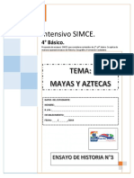 TEST HISTORIA SIMCE 4° BASICO N°3 Mayas y Aztecas