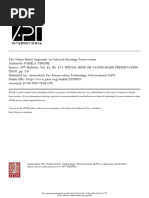 Association For Preservation Technology International (APT) APT Bulletin