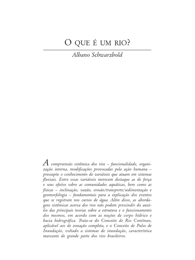 Definição e Função dos Rios | PDF | Rio | Erosão