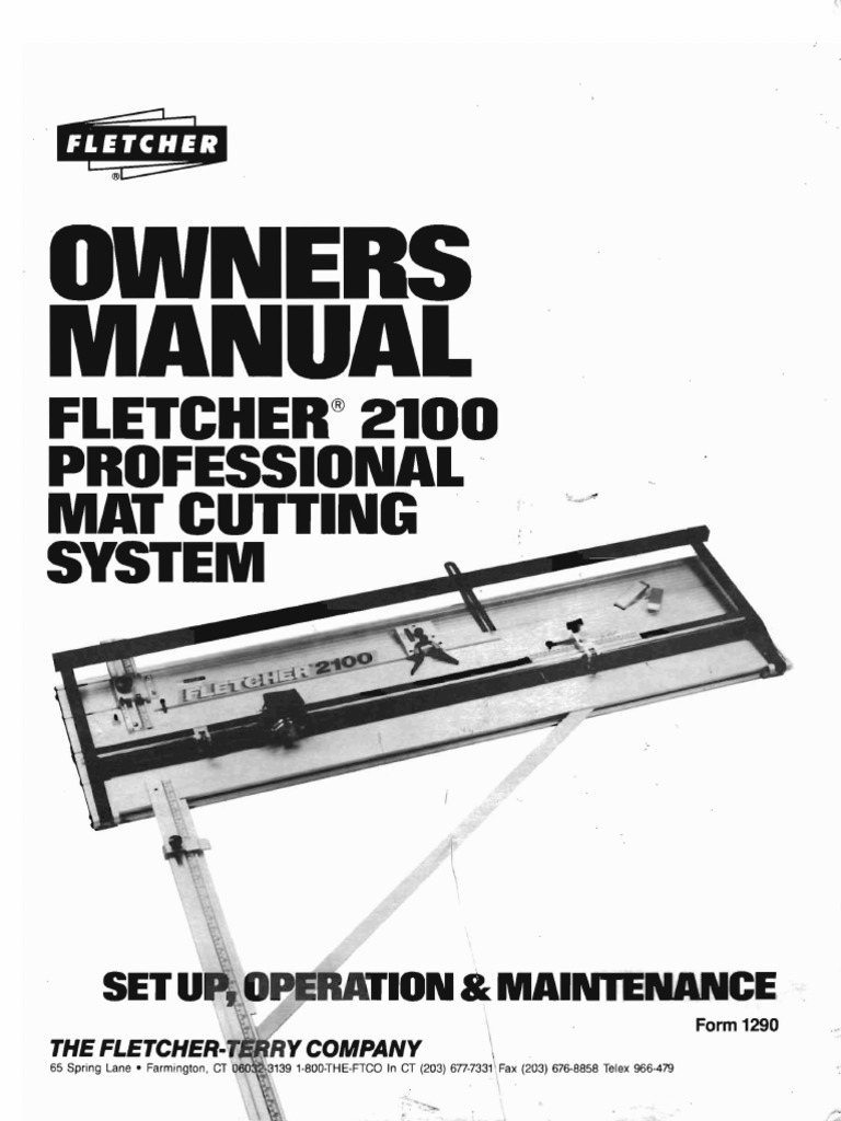 Fletcher 2100 Manual Nut (Hardware) Screw