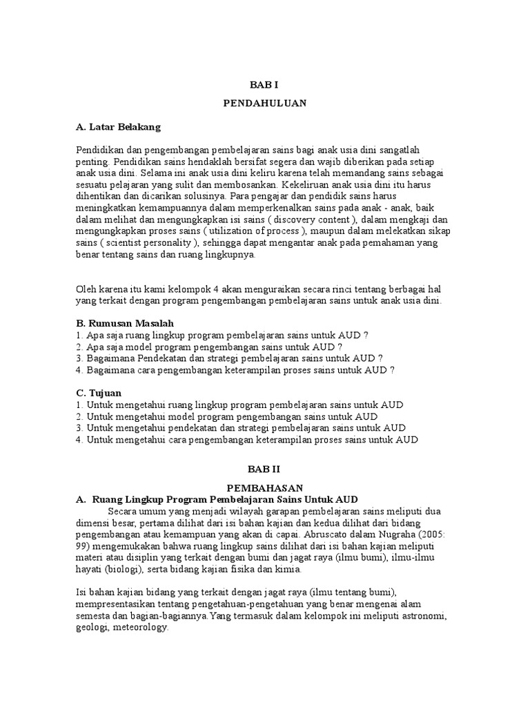 Bab I Pendahuluan A Latar Belakang