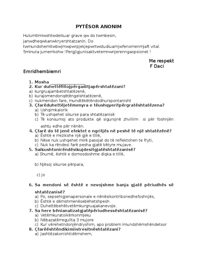 Pytësor Mjeksi | PDF