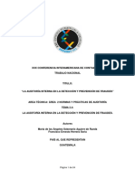 La Auditoría Interna en La Detección Y Prevención de Fraudes PDF