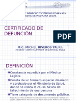 Certificado de Defuncion- Perú