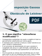 Composição gasosa e obstáculos de Leistner