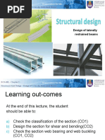 Design of Laterally Restrained Beams