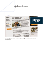 10 Tips for Photoshop Web Design