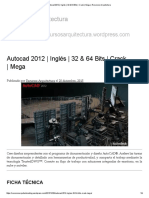 Autocad 2012 - Inglés - 32 & 64 Bits - Crack - Mega - Recursos Arquitectura