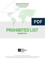 Wada 2016 Prohibited List En