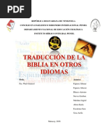 Trabajo Traduccion de La Biblia en Otros Idiomas
