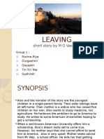 Leaving (Durga's Group - Synopsis)