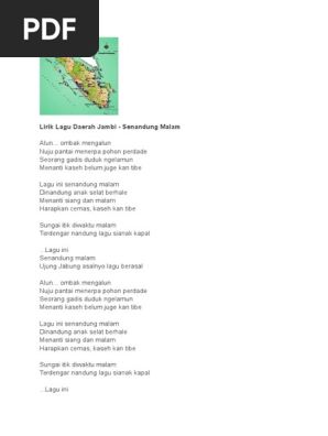 Lirik Lagu Daerah Jambi س Docx