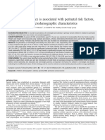 Obesity in Adolescence is Associated With Perinatal Risk Factors, Parental BMI and Sociodemographic Characteristics