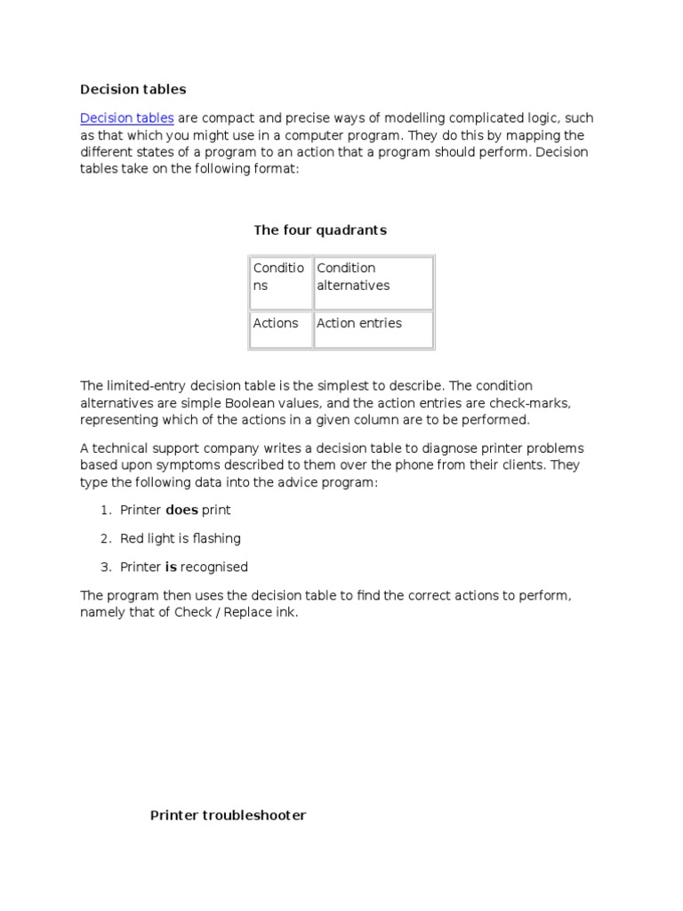 Decision Tables | PDF | Theory Of Computation | Areas Of Computer Science
