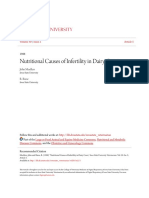 Nutritional Causes of Infertility in Dairy Cows