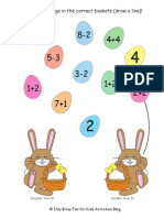 Easter Math Worksheets Addition and Subtraction