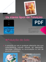 Os Vários Tipos de Poluição