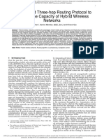 A Distributed Three-Hop Routing Protocol To