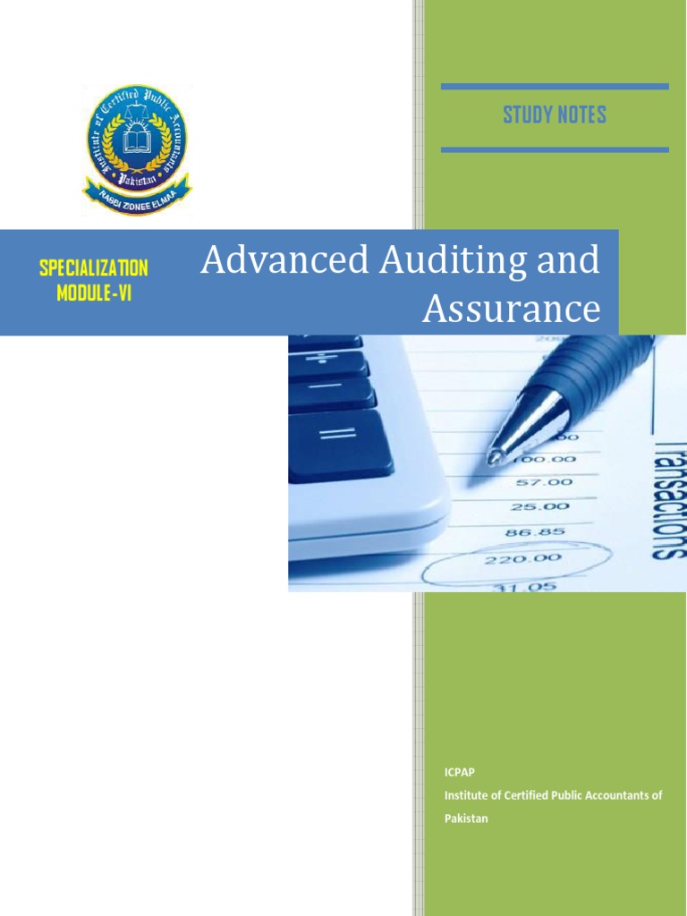 Advanced Auditing Study Notes | PDF | Internal Control | Financial Audit