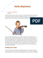 Teaching Violin Beginners