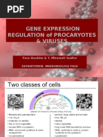 Gene Expression Regulation of Procaryotes & Viruses: Fera Ibrahim & T. Mirawati Sudiro Departemen Mikrobiologi Fkui