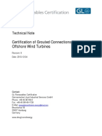 Technical Note For The Certification of Grouted Connections For Offshore Wind Turbines, Revision 0 (PDF-Version)