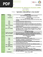 Programa "Mês Internacional das Bibliotecas Escolares" 2016