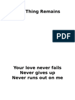 Your Love Never Fails Lyrics