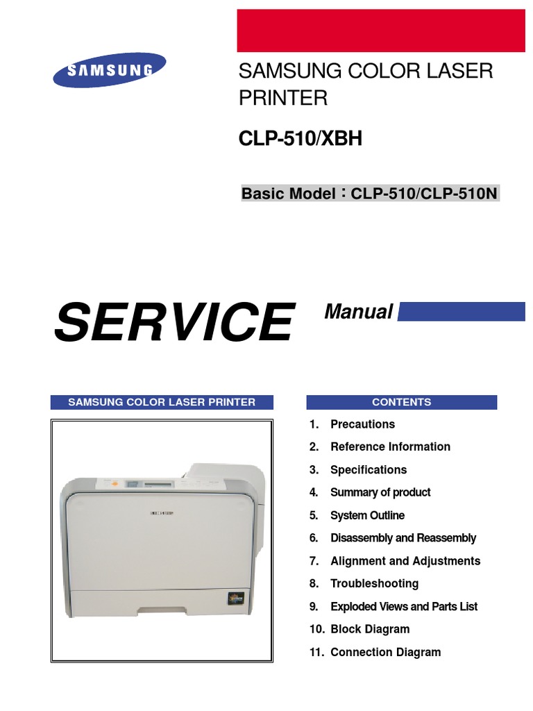 Samsung CLP-510 Series - Service Manual | Electrostatic Discharge | Ac  Power Plugs And Sockets