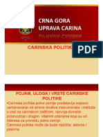 Carinska Politika, Pojam, Vrste Instrumenti [Compatibility Mode]