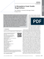 Fibrillar Elastomeric Micropatterns Create Tunable Adhesion Even to Rough Surfaces