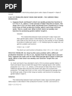 ECO308 Problems in Maximizing Output Given Costs