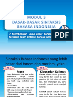 Modul 3 Bahasa Indonesia PGSD