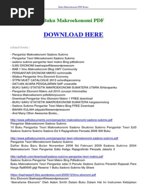 Buku Makroekonomi Pdf