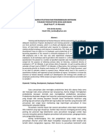 Jurnal Pengaruh Pelatihan Dan Pengembangan Karyawan Terhadap Produktivitas Kerja Karyawan