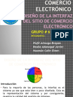 Interfaz Del Sitio de Comercio Electronico