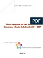 Plan de Desarrollo Económico y Social de La Nación 2001-2007 (Cinco Equilibrios)