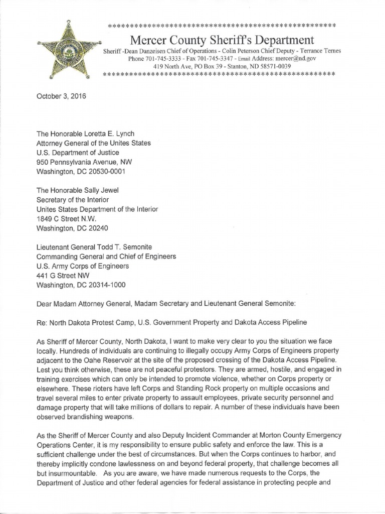 Mercer County Letter | PDF