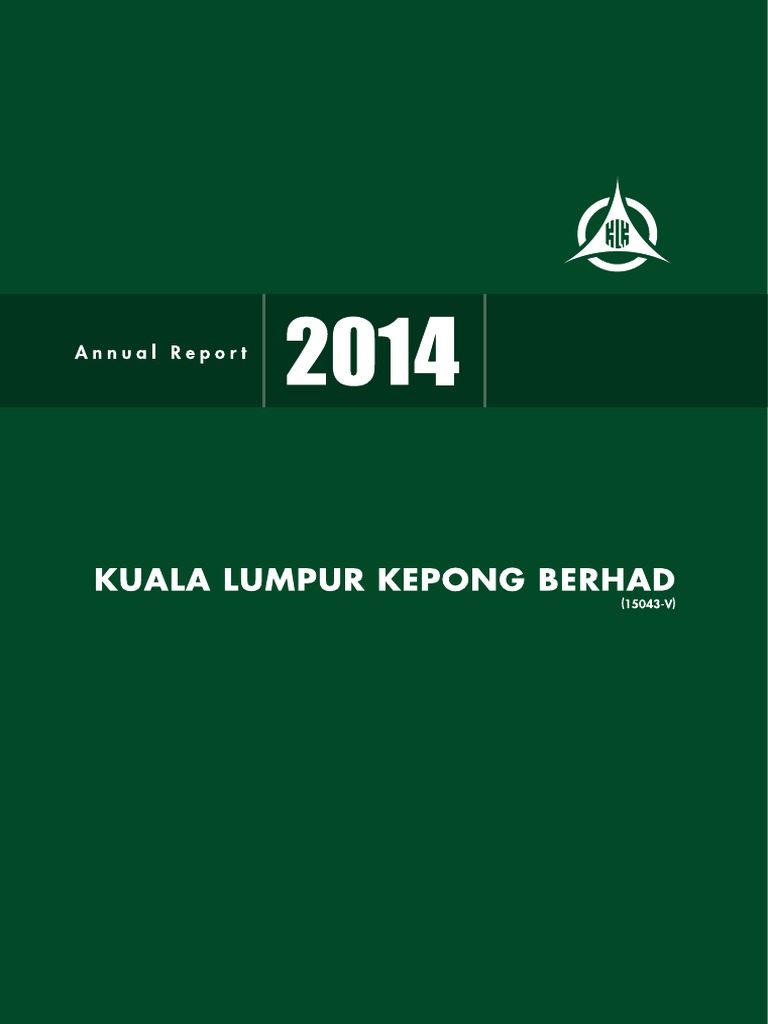 KLK Annual Report PDF Equity (Finance) Dividend