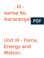 Yunit III - Bansa Ko, Ikararangal Ko