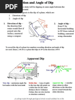 True vs. Apparent Dip Analysis | PDF | Angle | Trigonometric Functions