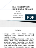 Asuhan Kesehatan Reproduksi Pada Remaja