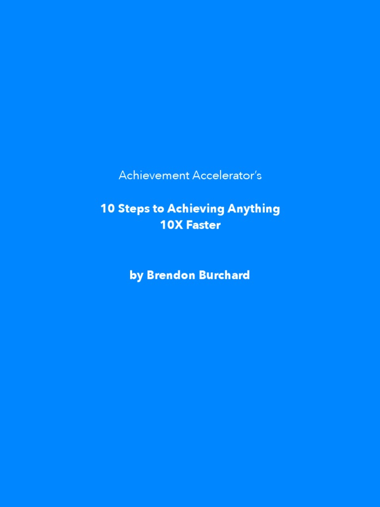 10 Steps to Achieve Success Faster | PDF