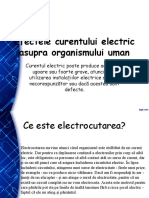 Efectele Curentului Electric Asupra Organismului Uman