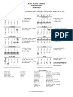 2016-17 Student Calendar For KSD
