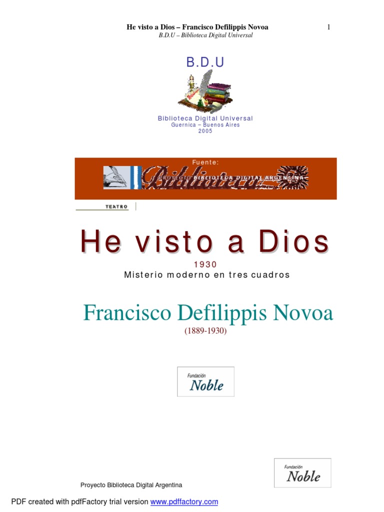 Defilippis He Visto A Dios Pdf