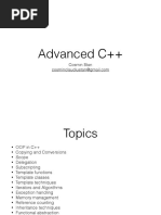 Advanced C++ PDF