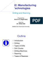 MECH202 - 2015-16 FALL - L10 - Drilling Reaming