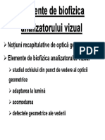 Biofizica Analizatorului Vizual MG 2013-2014