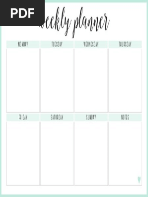 Weekly Planner